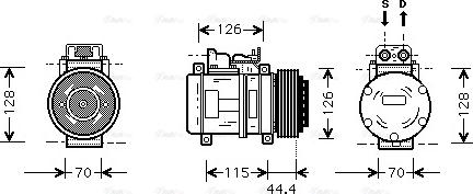 Ava Quality Cooling MS K116 - Kompresors, Gaisa kond. sistēma ps1.lv