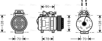 Ava Quality Cooling MS K275 - Kompresors, Gaisa kond. sistēma ps1.lv