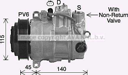 Ava Quality Cooling MSK755 - Kompresors, Gaisa kond. sistēma ps1.lv