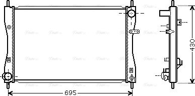 Ava Quality Cooling MT 2174 - Radiators, Motora dzesēšanas sistēma ps1.lv