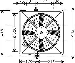 Ava Quality Cooling MT 7502 - Ventilators, Motora dzesēšanas sistēma ps1.lv