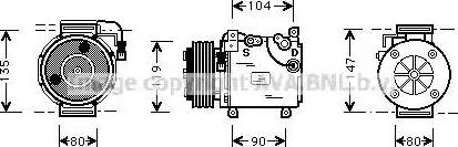 Ava Quality Cooling MTAK020 - Kompresors, Gaisa kond. sistēma ps1.lv