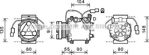 Ava Quality Cooling MTK242 - Kompresors, Gaisa kond. sistēma ps1.lv