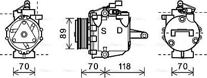 Ava Quality Cooling MTAK224 - Kompresors, Gaisa kond. sistēma ps1.lv