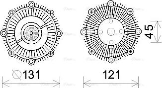 Ava Quality Cooling MT C223 - Sajūgs, Radiatora ventilators ps1.lv