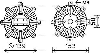 Ava Quality Cooling MT C222 - Sajūgs, Radiatora ventilators ps1.lv