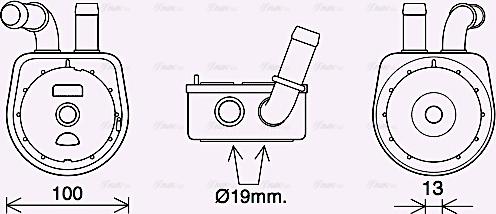 Ava Quality Cooling MZ3289 - Eļļas radiators, Motoreļļa ps1.lv