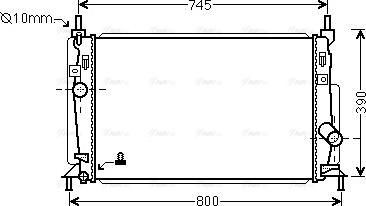 Ava Quality Cooling MZ2246 - Radiators, Motora dzesēšanas sistēma ps1.lv