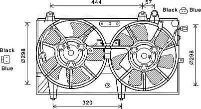 Ava Quality Cooling MZ7544 - Ventilators, Motora dzesēšanas sistēma ps1.lv