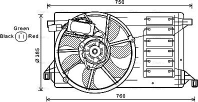 Ava Quality Cooling MZ7545 - Ventilators, Motora dzesēšanas sistēma ps1.lv