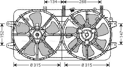 Ava Quality Cooling MZ 7519 - Ventilators, Motora dzesēšanas sistēma ps1.lv