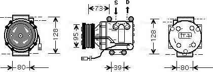 Ava Quality Cooling MZAK170 - Kompresors, Gaisa kond. sistēma ps1.lv