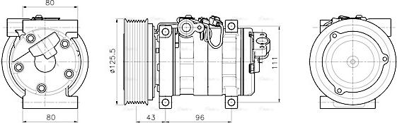 Ava Quality Cooling MZAK302 - Kompresors, Gaisa kond. sistēma ps1.lv