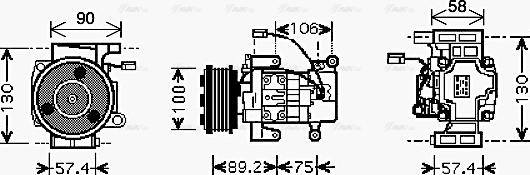 Ava Quality Cooling MZAK208 - Kompresors, Gaisa kond. sistēma ps1.lv