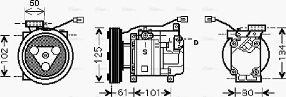 Ava Quality Cooling MZ K207 - Kompresors, Gaisa kond. sistēma ps1.lv