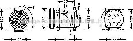 Ava Quality Cooling MZ K016 - Kompresors, Gaisa kond. sistēma ps1.lv