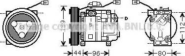 Ava Quality Cooling MZ K198 - Kompresors, Gaisa kond. sistēma ps1.lv