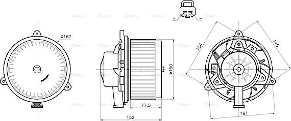 Ava Quality Cooling OL8752 - Salona ventilators ps1.lv