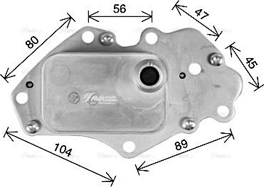 Ava Quality Cooling OL3742H - Eļļas radiators, Motoreļļa ps1.lv