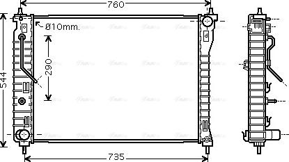 Ava Quality Cooling OL 2434 - Radiators, Motora dzesēšanas sistēma ps1.lv