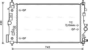 Ava Quality Cooling OL 2546 - Radiators, Motora dzesēšanas sistēma ps1.lv