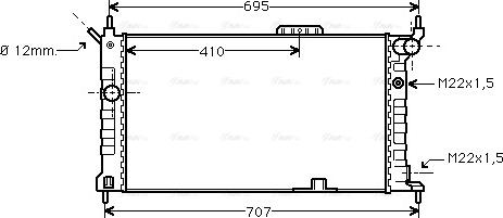 Ava Quality Cooling OL 2091 - Radiators, Motora dzesēšanas sistēma ps1.lv