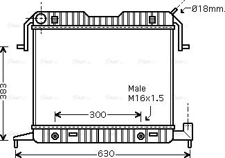 Ava Quality Cooling OL 2086 - Radiators, Motora dzesēšanas sistēma ps1.lv