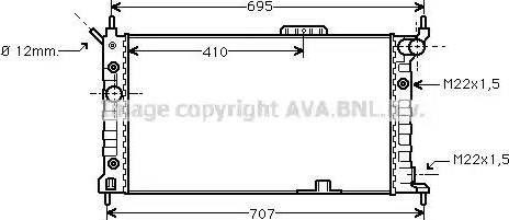 Ava Quality Cooling OL 2169 - Radiators, Motora dzesēšanas sistēma ps1.lv