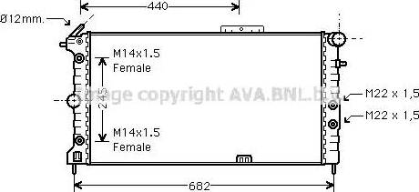 Ava Quality Cooling OL 2173 - Radiators, Motora dzesēšanas sistēma ps1.lv