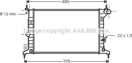 Ava Quality Cooling OL 2242 - Radiators, Motora dzesēšanas sistēma ps1.lv