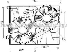 Ava Quality Cooling OL7572 - Ventilators, Motora dzesēšanas sistēma ps1.lv