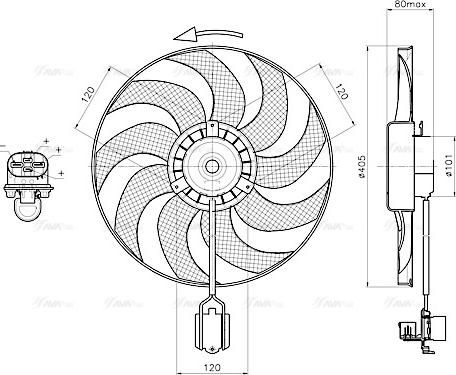 Ava Quality Cooling OL7751 - Ventilators, Motora dzesēšanas sistēma ps1.lv