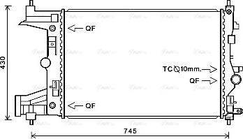 Ava Quality Cooling OLA2486 - Radiators, Motora dzesēšanas sistēma ps1.lv