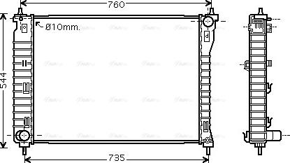 Ava Quality Cooling OLA2435 - Radiators, Motora dzesēšanas sistēma ps1.lv