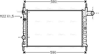 Ava Quality Cooling OLA2150 - Radiators, Motora dzesēšanas sistēma ps1.lv