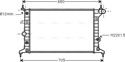 Ava Quality Cooling OLA2219 - Radiators, Motora dzesēšanas sistēma ps1.lv