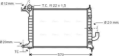 Ava Quality Cooling OLA2221 - Radiators, Motora dzesēšanas sistēma ps1.lv