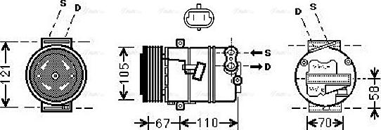 Ava Quality Cooling OL K494 - Kompresors, Gaisa kond. sistēma ps1.lv