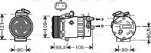 Ava Quality Cooling OL K466 - Kompresors, Gaisa kond. sistēma ps1.lv