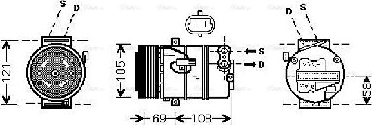 Ava Quality Cooling OLAK438 - Kompresors, Gaisa kond. sistēma ps1.lv