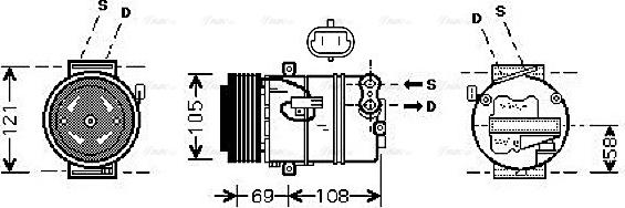 Ava Quality Cooling OLAK426 - Kompresors, Gaisa kond. sistēma ps1.lv