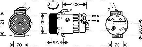 Ava Quality Cooling OLAK139 - Kompresors, Gaisa kond. sistēma ps1.lv