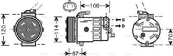 Ava Quality Cooling OLAK319 - Kompresors, Gaisa kond. sistēma ps1.lv