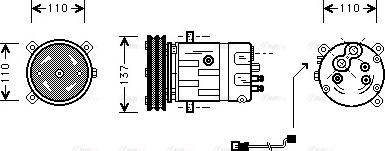 Ava Quality Cooling OLAK290 - Kompresors, Gaisa kond. sistēma ps1.lv