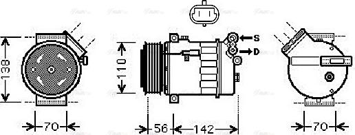 Ava Quality Cooling OL K449 - Kompresors, Gaisa kond. sistēma ps1.lv