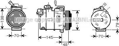 Ava Quality Cooling OL K459 - Kompresors, Gaisa kond. sistēma ps1.lv