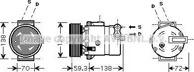 Ava Quality Cooling OL K413 - Kompresors, Gaisa kond. sistēma ps1.lv