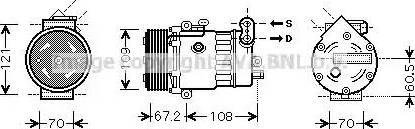 Ava Quality Cooling OL K483 - Kompresors, Gaisa kond. sistēma ps1.lv