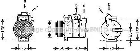 Ava Quality Cooling OL K357 - Kompresors, Gaisa kond. sistēma ps1.lv