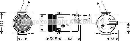 Ava Quality Cooling OL K318 - Kompresors, Gaisa kond. sistēma ps1.lv